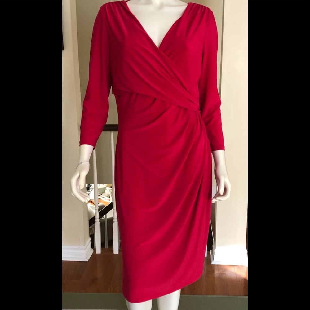 Super comfortable Ralph Lauren faux wrap dress.